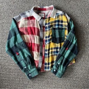 American Eagle multicolored flannel size L